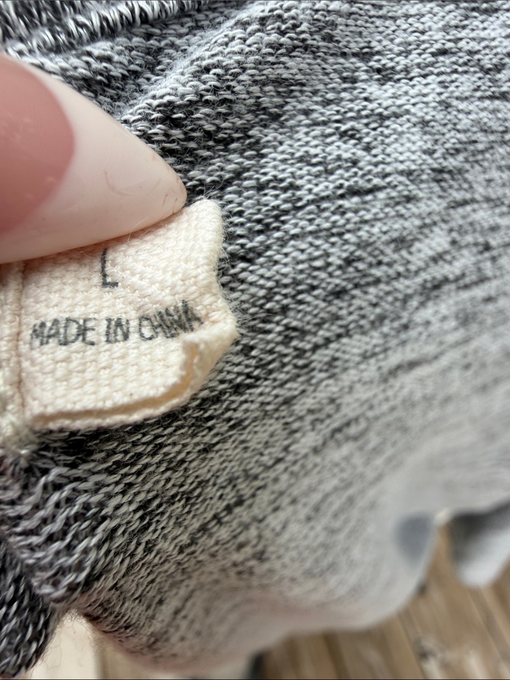UGG Heather Gray Twist-Front Long Sleeve Pullover - Picture 4 of 5